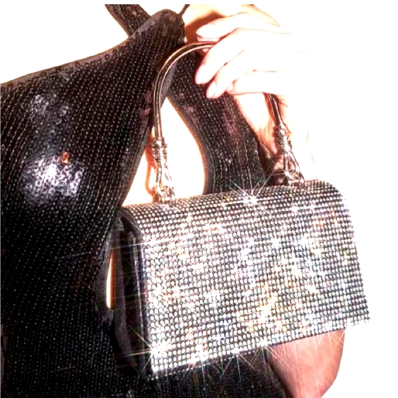 NWOT AKIRA EVENING BAG in silver - Picture 2 of 7